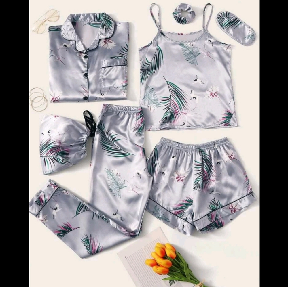 7pcs Satin PJ Set